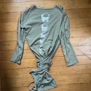 4 Love & Liberty by Johnny Was skull wrap top